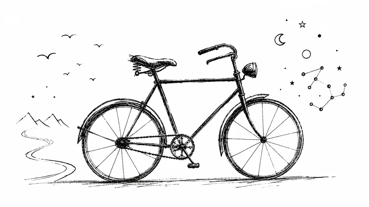 Bicycle sketch, the metaphor for Bizarus AI